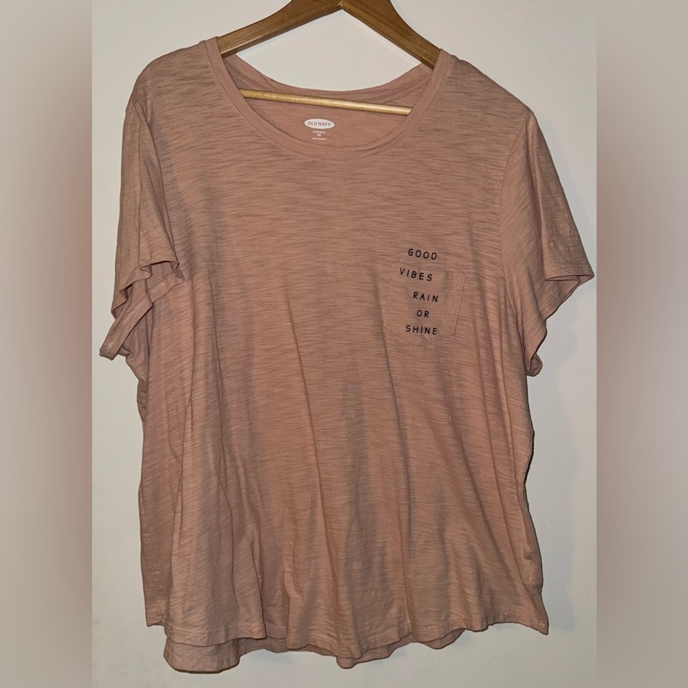 Good Vibes Only! Old Navy Blush Tee